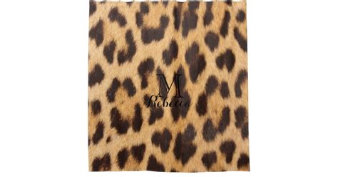 Girly Chic Wild Safari Fashion Leopard Print Shower Curtain Zazzle