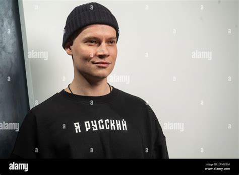 Moscow Singer Shaman Yaroslav Dronov Before Performing At A Concert