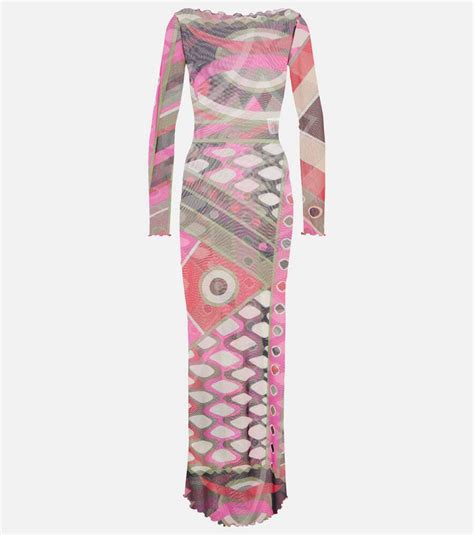 Emilio Pucci Vivara Printed Maxi Dress Multicoloured Editorialist