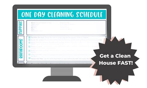 Get a Clean House in 1 Day (Checklist)