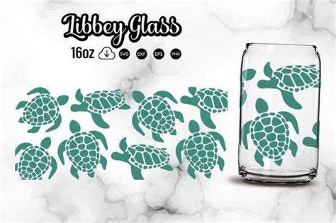 Sea Turtle Libbey Glass Svg Cut Files Graphic By Nigel Store · Creative