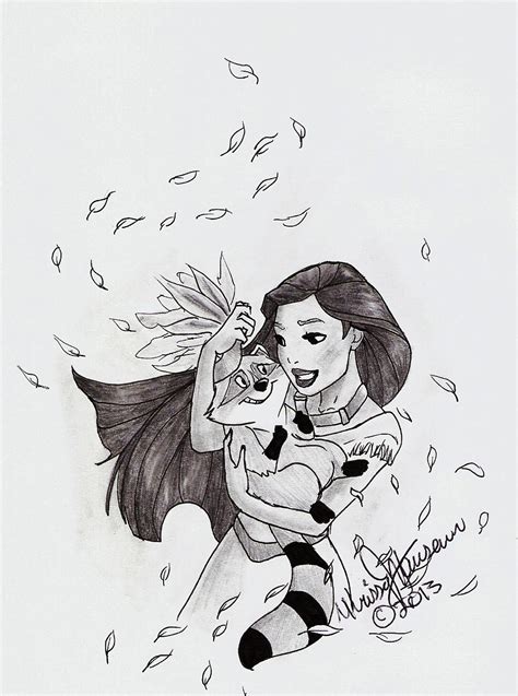 Pocahontas and Meeko by ImagineEightIt21 on DeviantArt