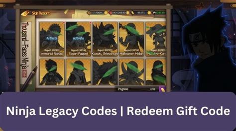 Ninja Legacy Codes Wiki Redeem Gift Code January 2025 MrGuider