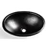 Monarch Abode In Hand Hammered Oval Drop In Bathroom Sink In Matte