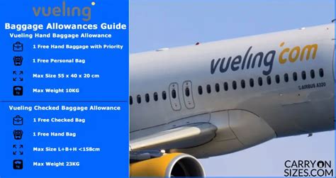 VUELING Baggage Allowance Sizes, Fees, Rules, Weight Policy [2021] – Carry on Sizes