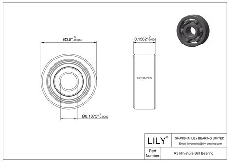 R3 Inch Size Miniature Ball Bearings Lily Bearing