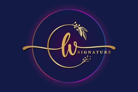 Luxus Signatur Logo Design Initial Lv Handschrift Vektor Logo Design