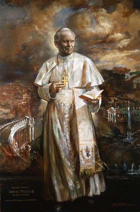 Pope Saint John Paul Ii Painting By Vatican Official Court Painter