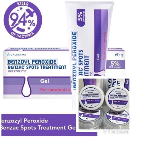 5 Benzac Benzoyl Peroxide Spot Treatment Gel 5 Lazada Ph