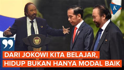 Ekspresi Serius Jokowi Dipuji Surya Paloh Langsung Tertawa Saat Nama