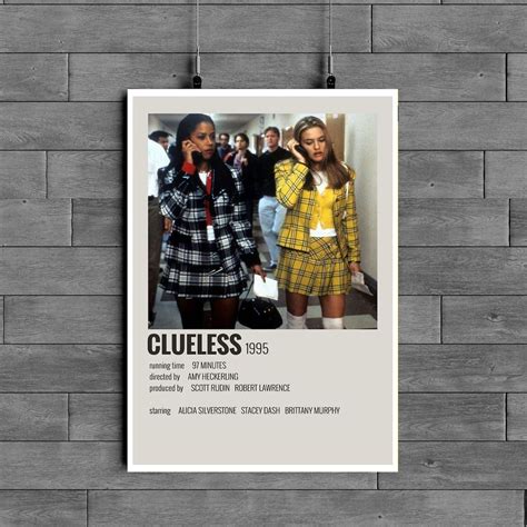 Clueless Movie Poster Classic 90s Vintage Wall Film Art Etsy