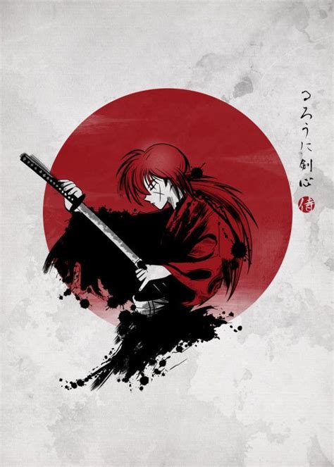 Kenshin Himura Tattoo Idea Rurouni Kenshin Samurai Art Anime Tattoos