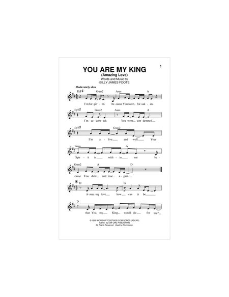 You Are My King Amazing Love By The Newsboys Piano Digital Sheet Music Sheet Music Plus