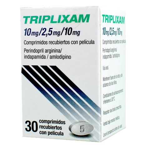 Triplixam Mg Mg Mg Perindopril Arginina Indapamida Amlodipino