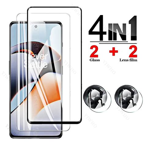 4 In 1 For Oneplus 11r 11 R Glass For Oneplus Ace2 10r 9r 9rt 5g Ace 8t 8t Pro 9 Racing Pro