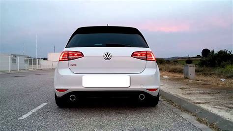 VW GOLF MK7 GTI stock exhaust sound - YouTube