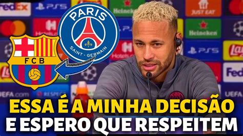 URGENTE NEYMAR ACABA DE PARALISAR O MUNDO DO FUTEBOL NINGUÉM