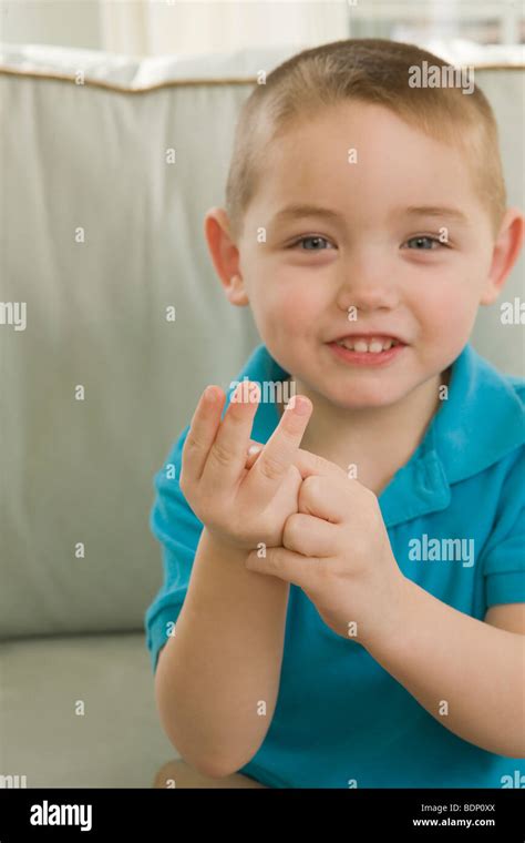 Child Hand Sign Language Letter W Hi Res Stock Photography And Images