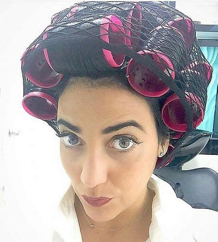 Pin by Zsófia Pink on Hair Rollers and Curlers Big hair rollers Hair