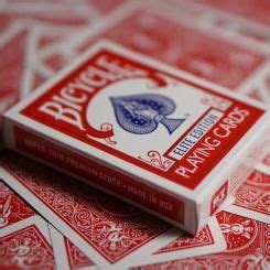 Jeu De Cartes Bicycle Elite Rouge Cartes Close Up Et Micromagie