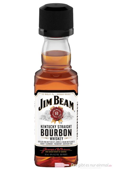 Jim Beam White Kentucky Straight Bourbon Whiskey 0 05l Flasche