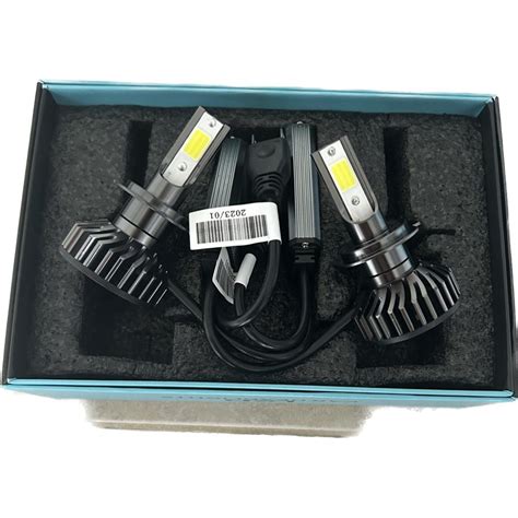 Set Becuri Led H F Cob Canbus W Lumina Alb Rece Lumeni