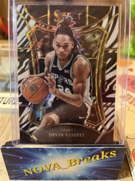 2023 24 PANINI SELECT Devin Vassell Mezzanine Zebra Prizm SSP Spurs EUR