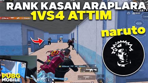 RANK KASAN ARAP TAKIMA 1VS4 ATTIM PUBG MOBİLE YouTube