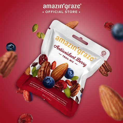 Bundle Of 2 Amazin Graze Mini Nut Mix 2 X 30g Shopee Malaysia