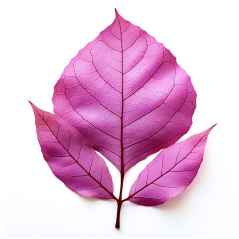 Premium Ai Image Isolated Of A Crepe Myrtle Leaf With Ruffled Edges