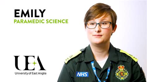 Bsc Paramedic Science Emilys Story University Of East Anglia Uea