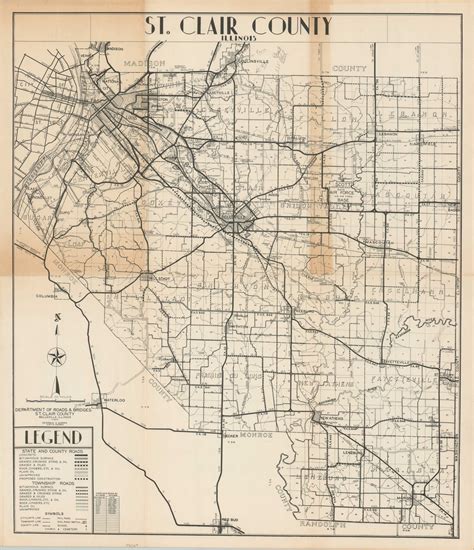 St. Clair County Illinois - Curtis Wright Maps