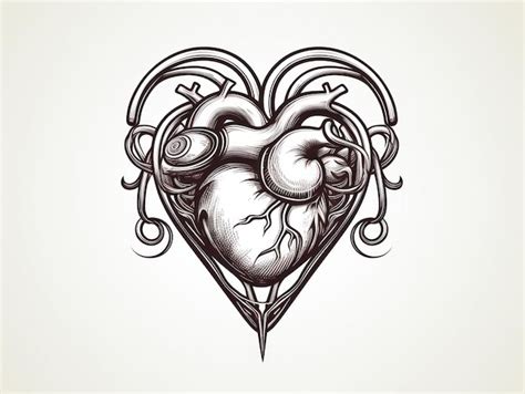 Broken Heart Skull Tattoo Images Free Download On Freepik