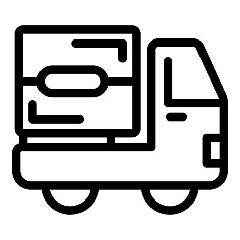 Black And White Delivery Truck Icon 46043261 Vector Art At Vecteezy