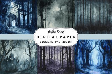 Gothic Forest Background Graphic by pcudesigns · Creative Fabrica