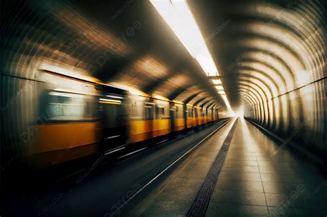 Fondo Metro Subterráneo Tren Movimiento Viajes Foto E Imagen Para