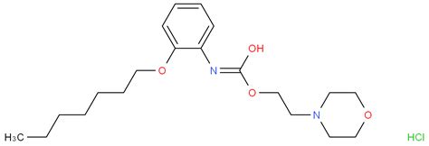 Carbamic Acid 2 Heptyloxy Phenyl 2 4 Morpholinyl Ethyl Ester