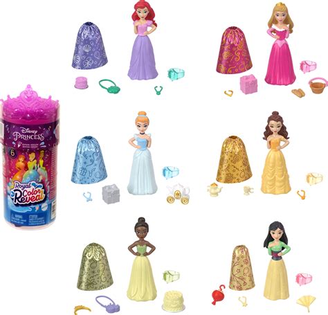 Disney Princess Royal Color Reveal Dolls 6 Magical Surprises Party