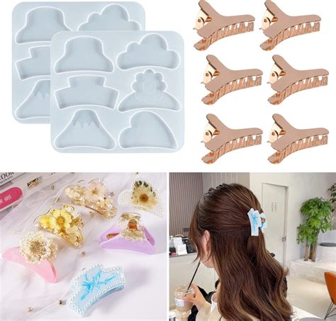 Amazon LUXWIN 2pcs DIY Hair Pin Jewelry Casting Mold With 6