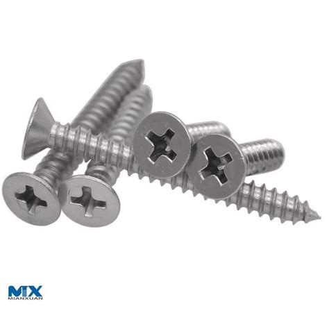 Stainless Steel Cross Recessed Countersunk Head Tapping Screws