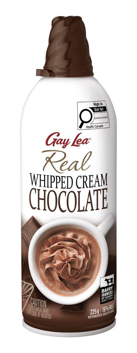Gay Lea Chocolate Aerosol Whipped Cream Ml Gay Lea Chocolate Aerosol Whipped Cream Ml
