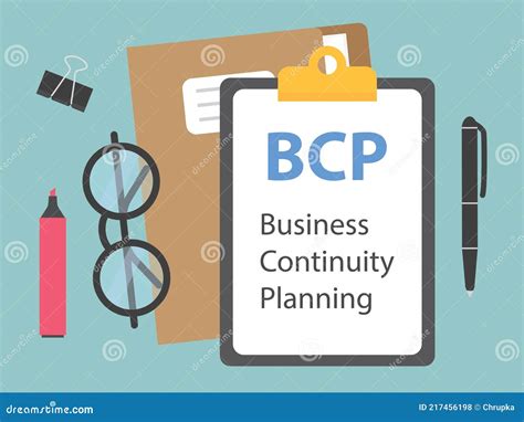 Bcp Business Continuity Planning Concept Stock Vector Illustration Of