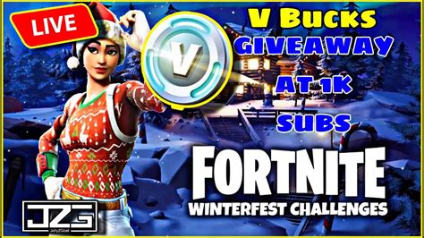 V Bucks Giveaway 1k Subs Fortnite Chapter 4 Season 1 Youtube