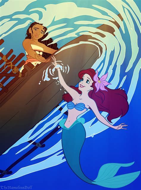 Wanted to do something else with Moana and Ariel so I decided to make ...