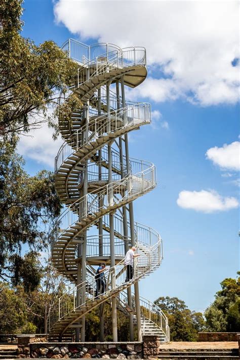 The DNA Helical Tower in Kings Park, Perth, Australia Editorial Stock ...