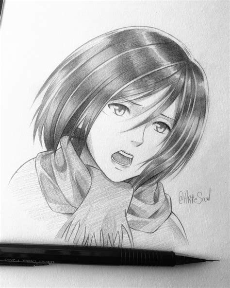 Mikasa Ackerman New Art For Yall Shingekinokyojin Anime Character