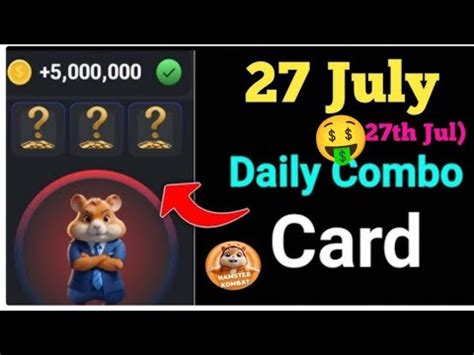 Today S Combo Cards 27 July Hamster Kombat Game Code 27 July Hamster