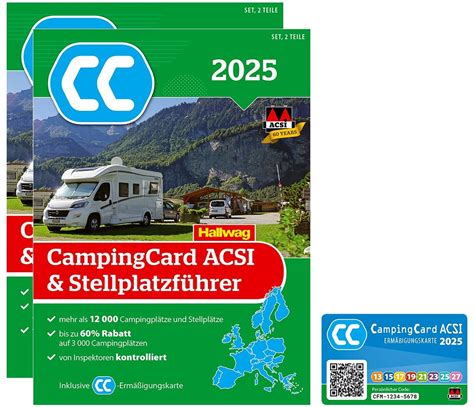 ACSI Stellplatzführer Europa inkl CampingCard 2025