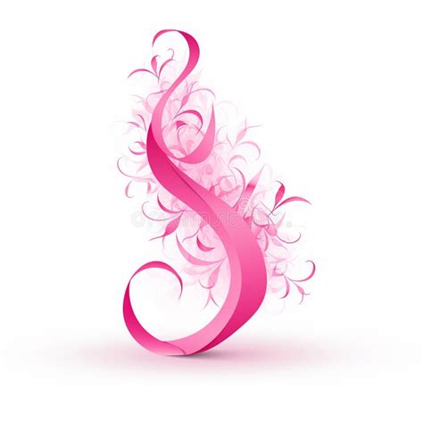 Pink Ribbon Symbol of Hope and Strength Stock Illustration ...