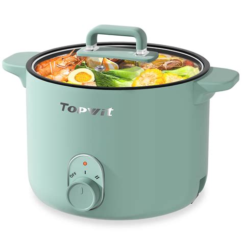 Topwit Electric Hot Pot L Non Stick Ramen Cooker Multi Function Electric Pot For Pasta
